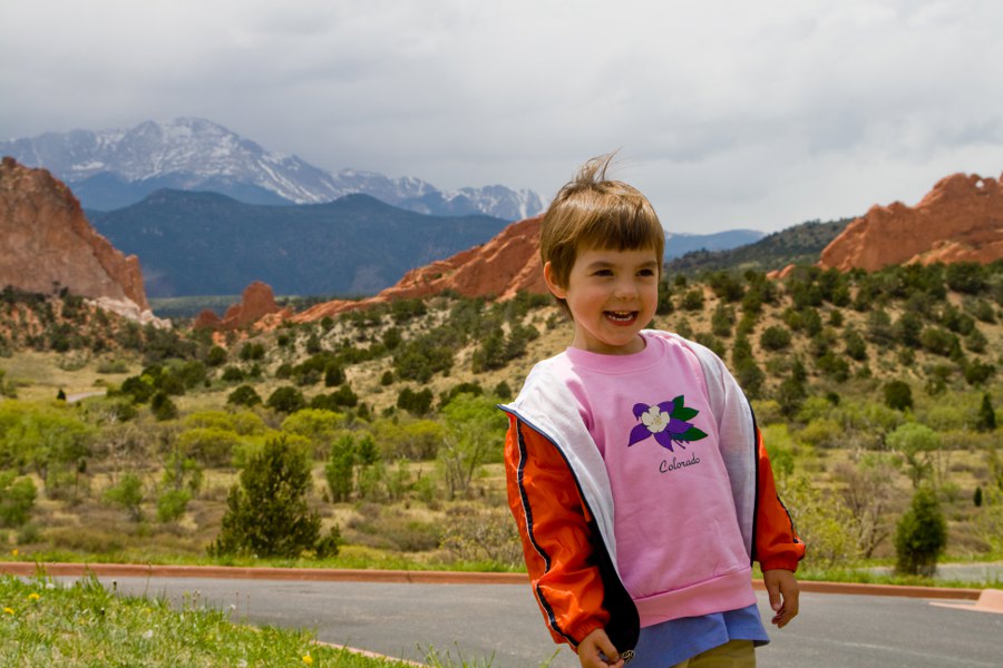 Svenja an den Garden of the Gods in Colorado Springs