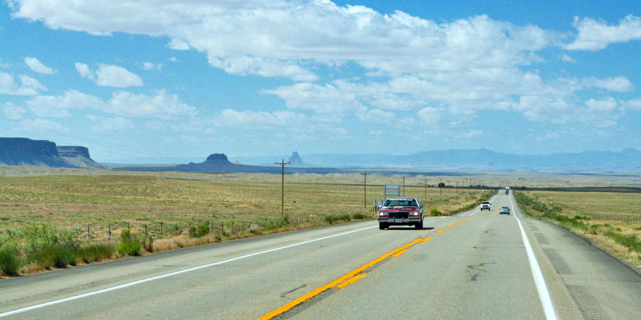 Unendliche Weite auf dem Weg zum Four Corner National Monument
