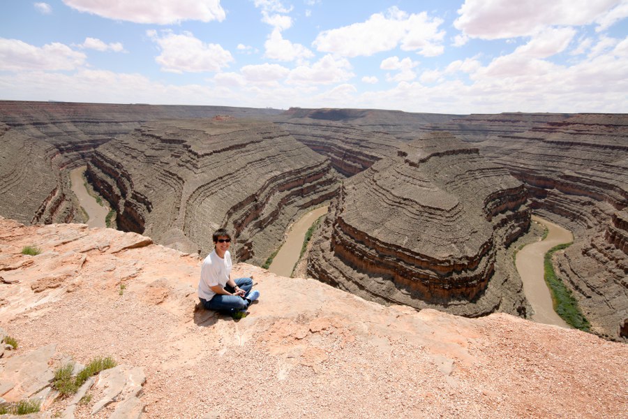 Petra ist begeistert von der Landschaft