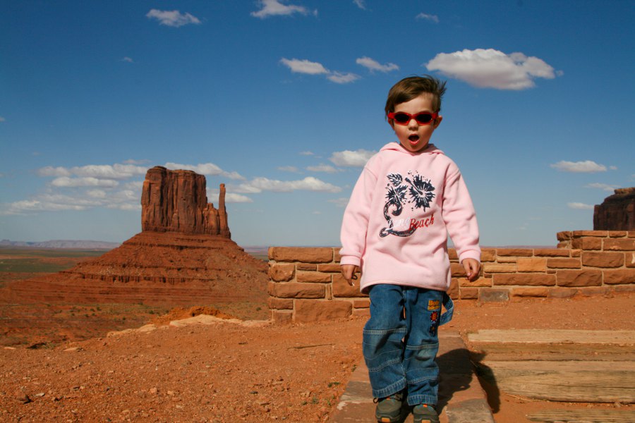 Hüpfen macht Spaß ... bei solch einem Hintergrund
