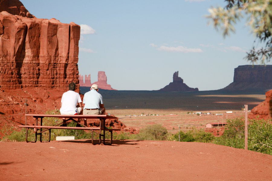 Blick vom RV Park in Gouldings