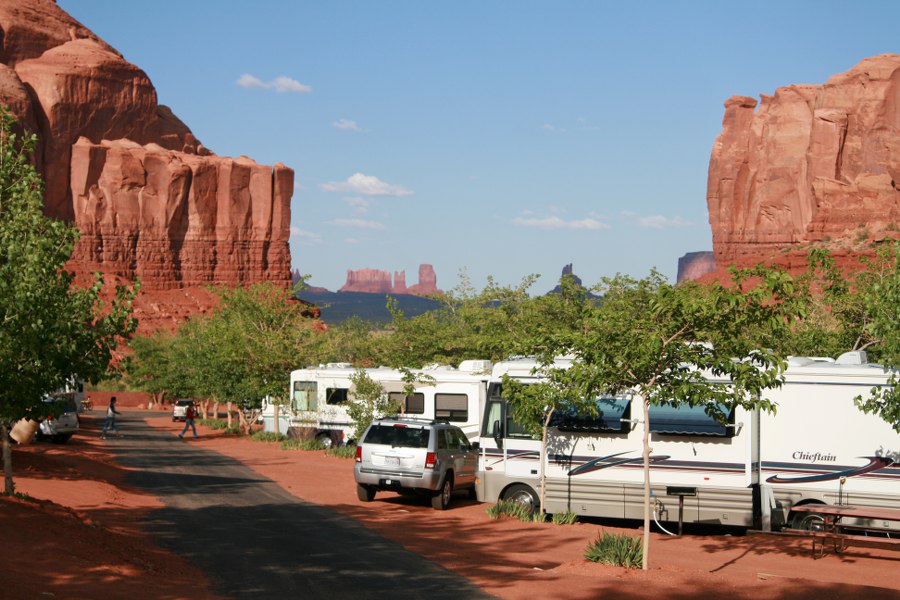 Blick vom RV Park in Gouldings