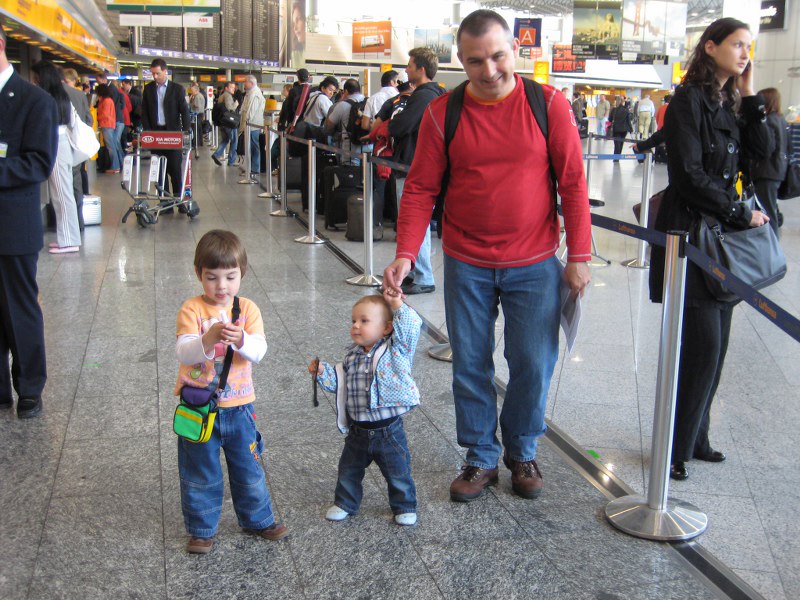 Alle Koffer sind aufgegeben