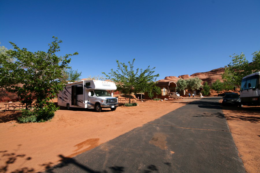 Unser RV auf dem RV Park in Gouldings