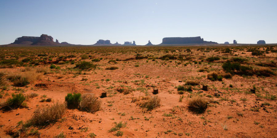 Morgendlicher Blick auf Monument Valley