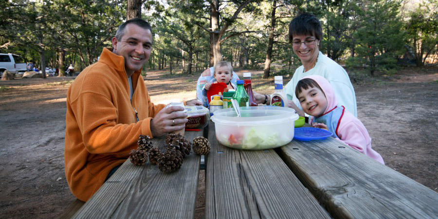 Abendessen im Mathers Campground
