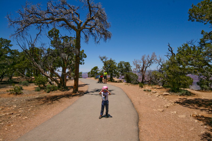 Der Wanderweg entlang des Rims ist klasse