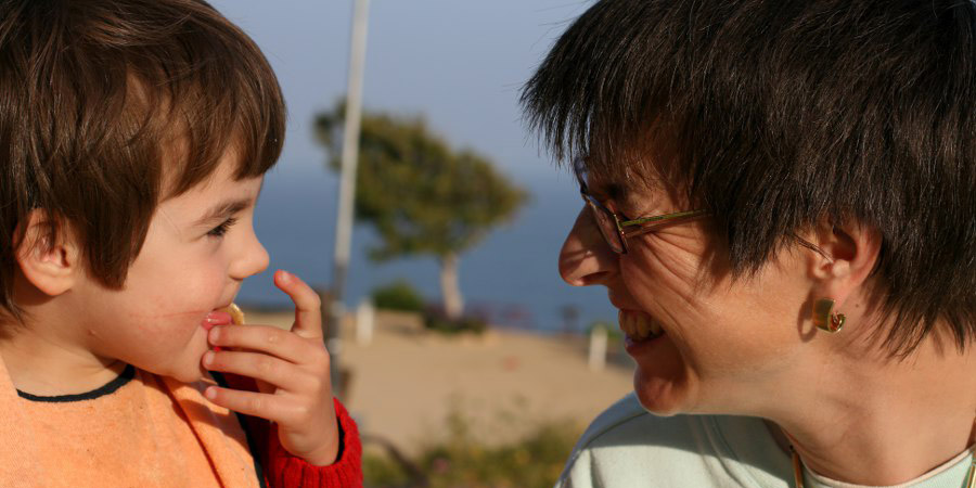Mama und Tochter