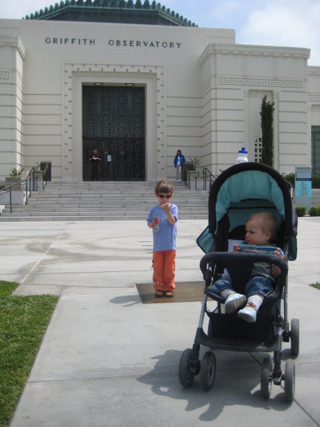 Svenja und Tim am Griffith Observatory