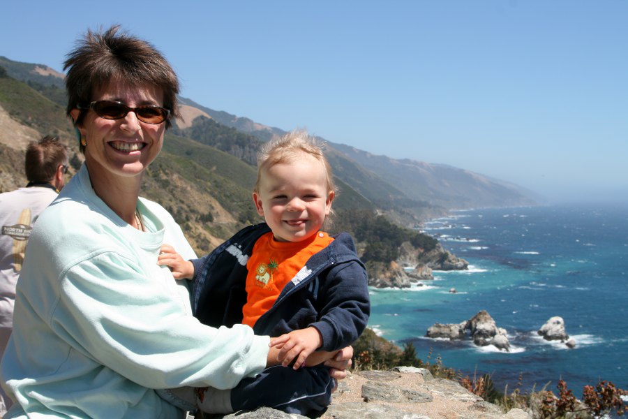 Petra und Tim am Highway 1