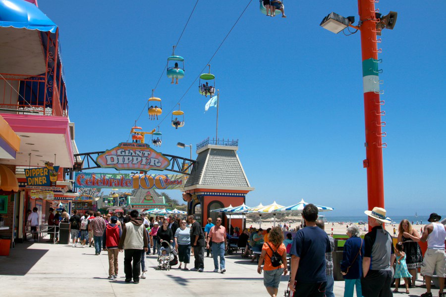 Boardwalk in Santa Cruz