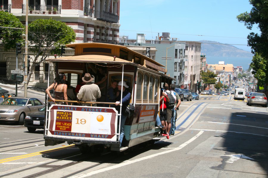 Cable Car in der Powell Street