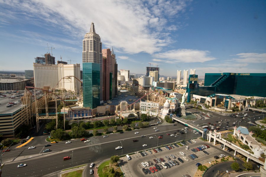 Blick aus dem Fenster im 23. Stock