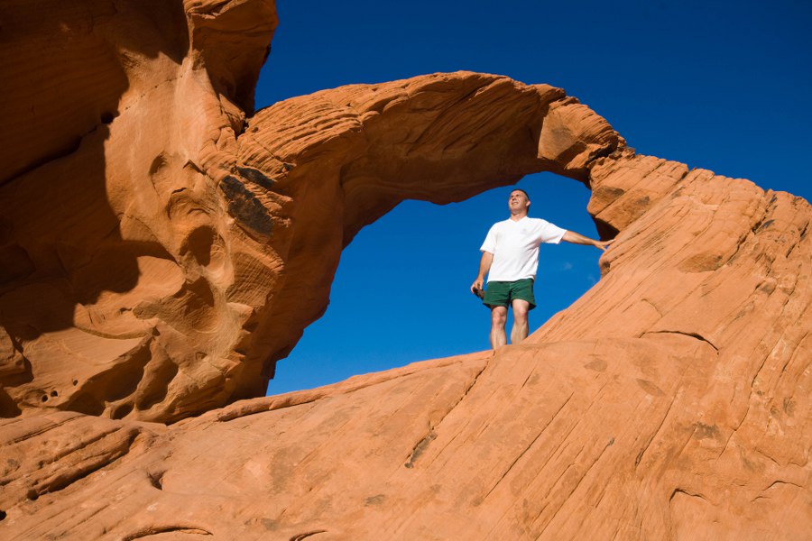 Uwe beim Arch Rock