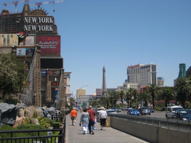 Blick auf den Strip nach Norden