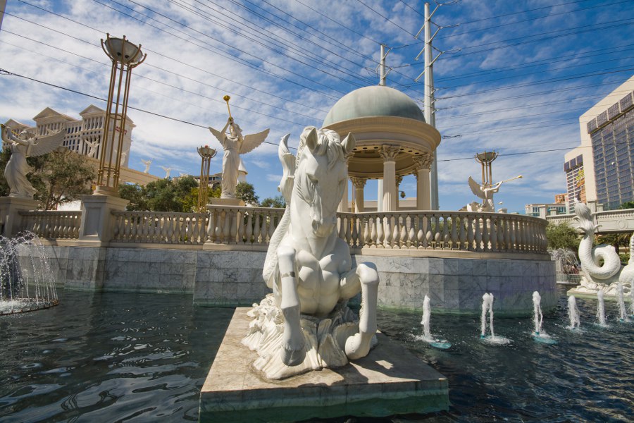 Außenanlagen beim Ceasars Palace