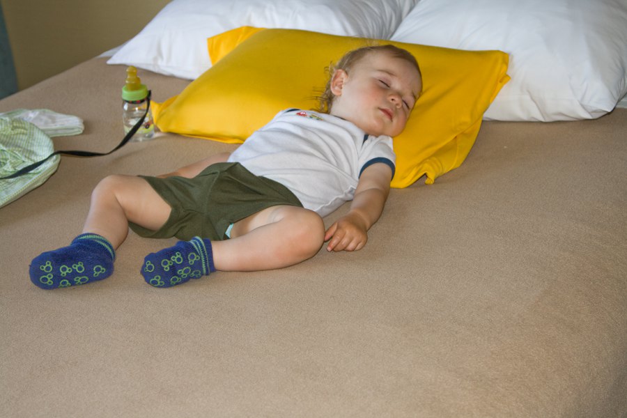 Tim ist geschafft vom Sightseeing