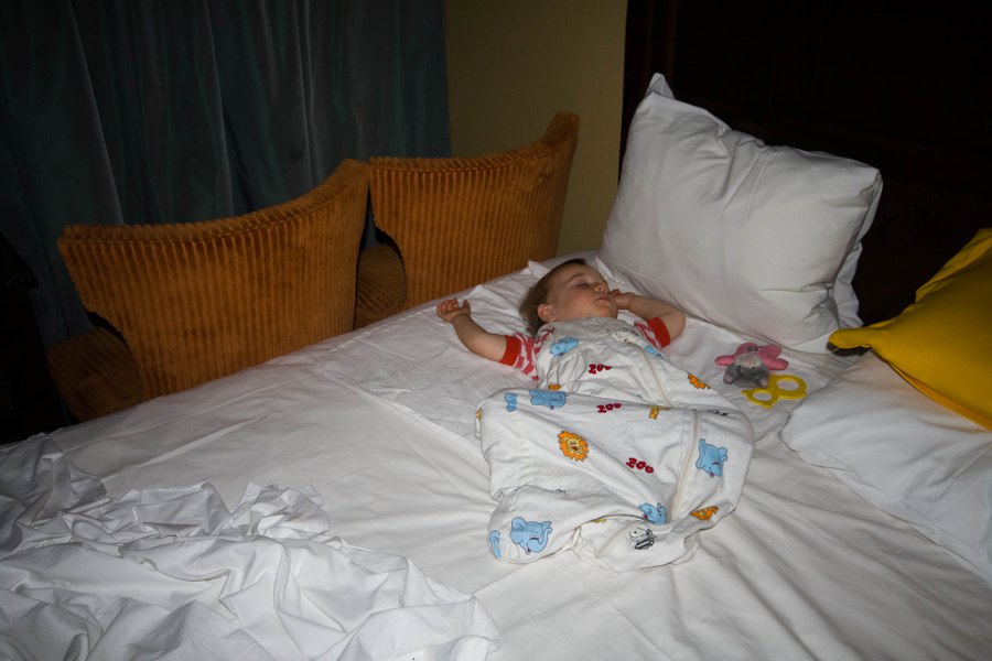 Tim schläft im Excalibur