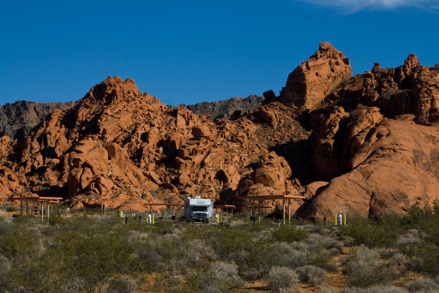 Das Valley of Fire und der Atlatl-Campground