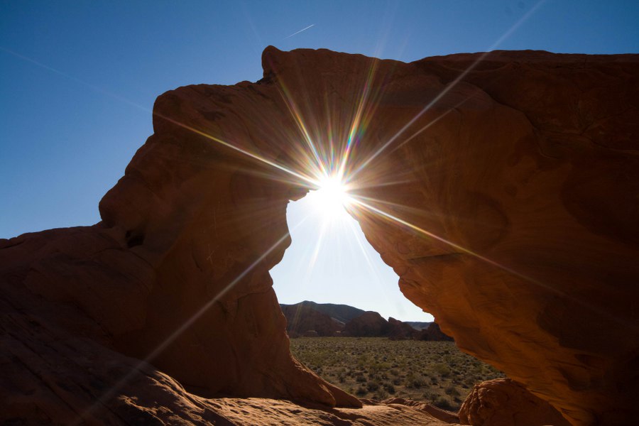 Der Arch Rock im Valley of Fire State Park