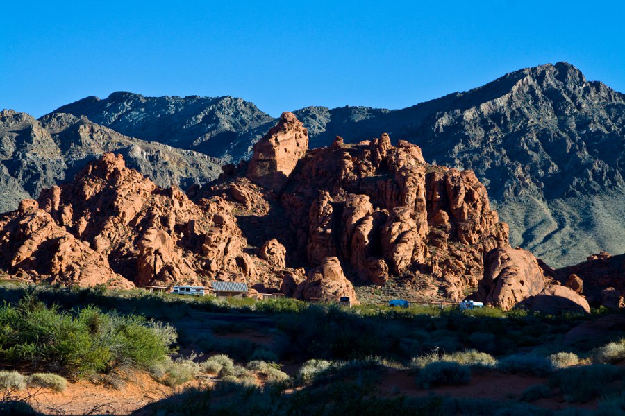 Blick auf den Atlatl-Campground