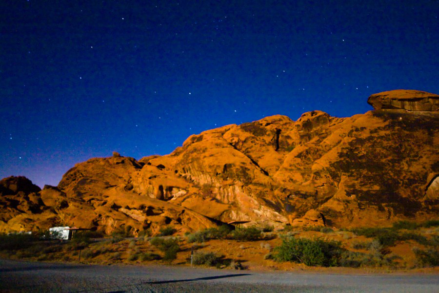 Nachts im Valley of Fire SP