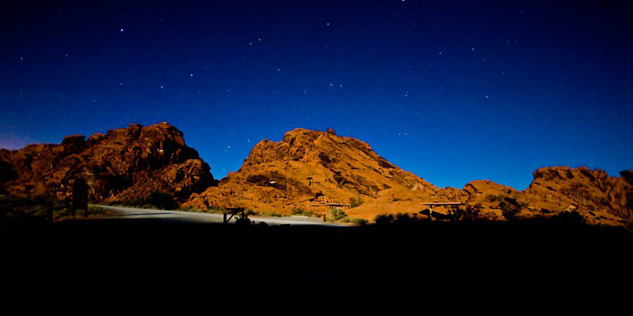 Nachts im Valley of Fire SP