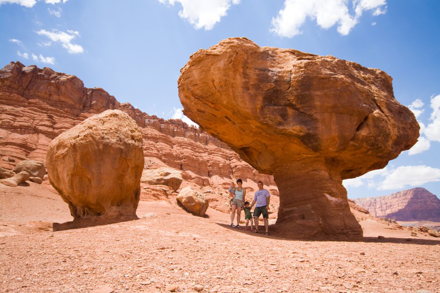 Die Familie Peter bei Lee´s Ferry