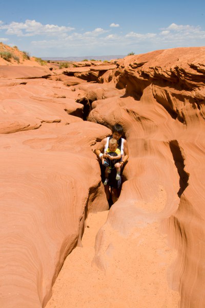 Einstieg zum Lower Antelope Canyon