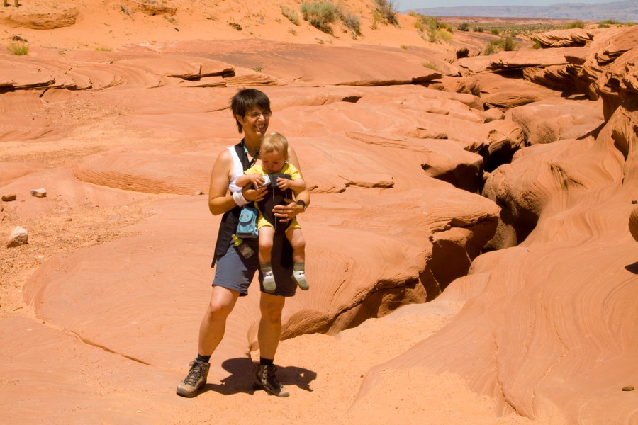 Einstieg zum Lower Antelope Canyon