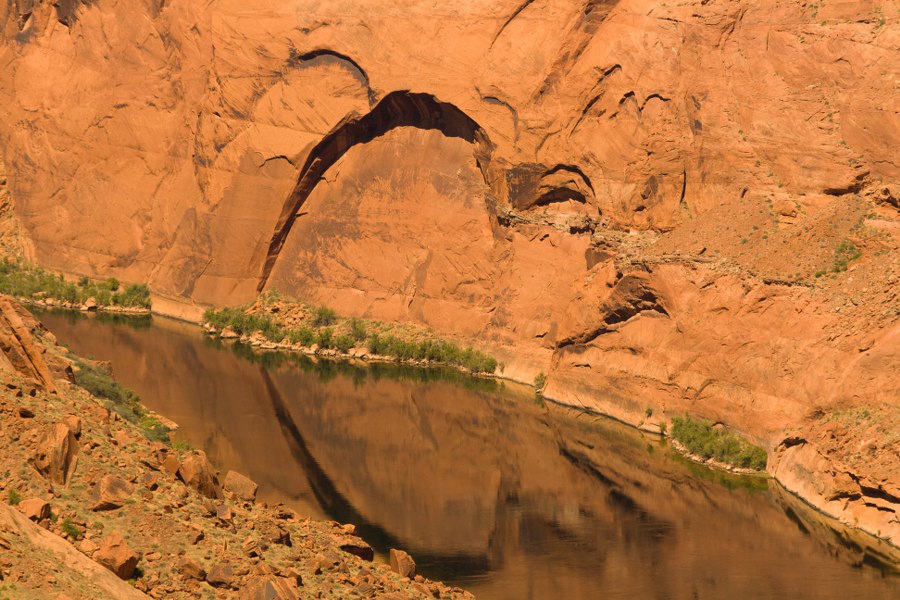 Der Horseshoe Bend bei Page - Blick auf den Colorado