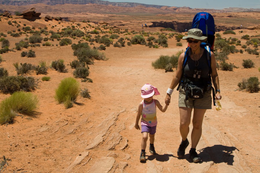 Auf dem Weg zurück. Svenja läuft fast die gesamte Strecke