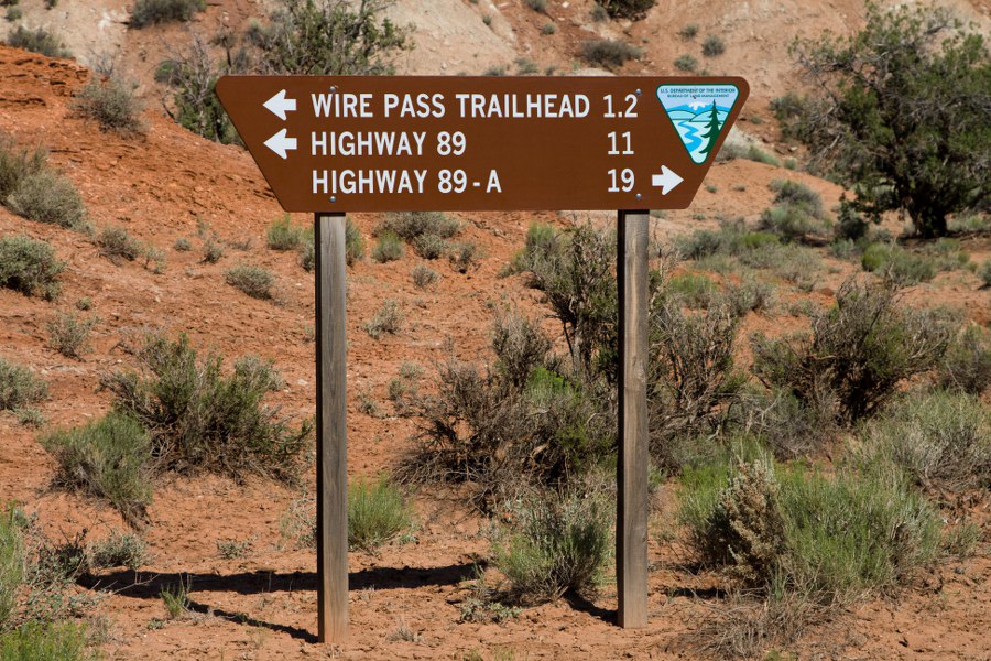 Wegweiser am Stateline Campground