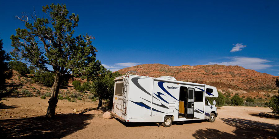 Unser Campground in der Nähe des Wave-Trailheads