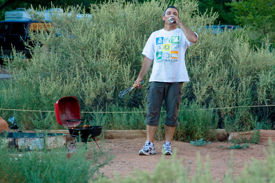 Papa gönnt sich ein Bud