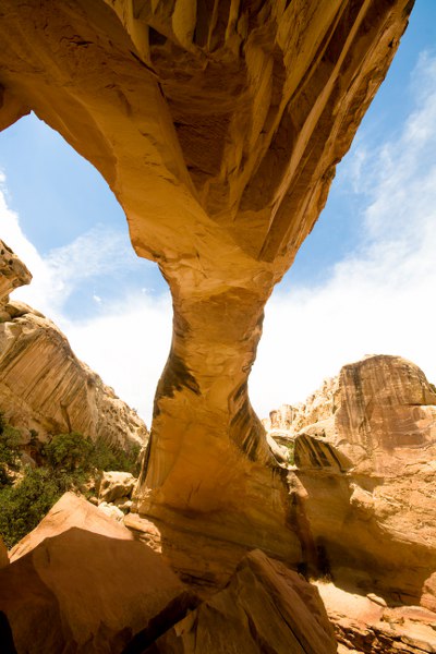 Die Hickman Bridge im Capitol Reef NP