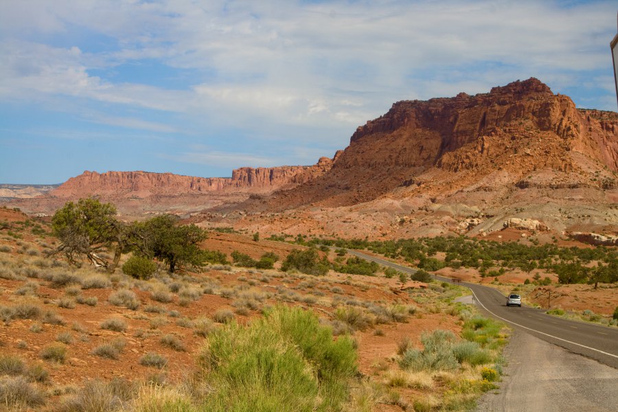 Fahrt durch den Capitol Reef NP