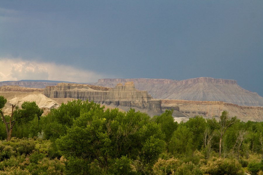 Blick zurück in Richtung Capitol Reef NP