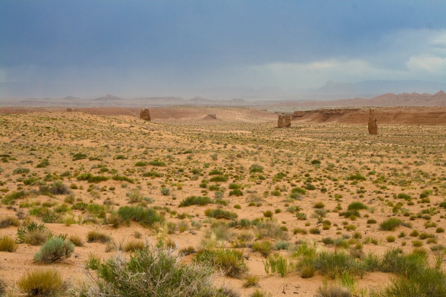 Blick zurück in Richtung Capitol Reef NP