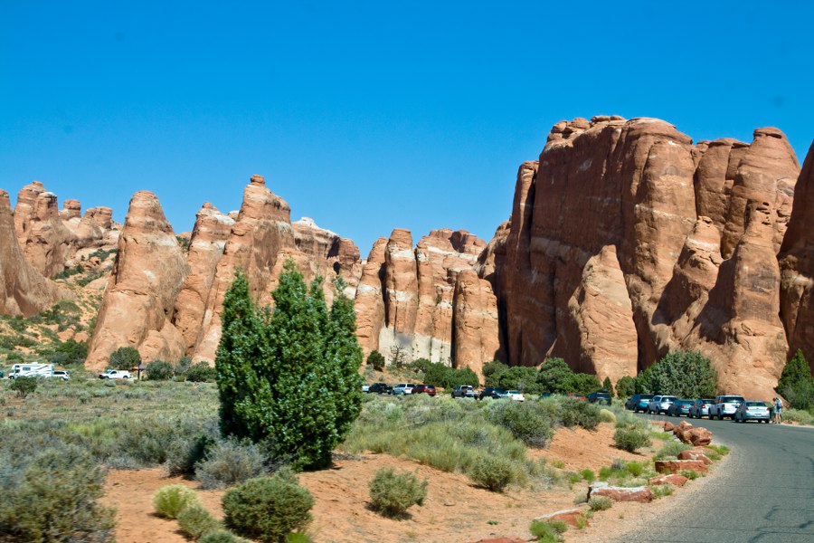 Der Devils Garden Parkplatz