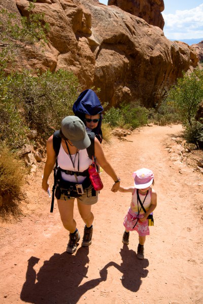 Wanderung zum Landscape Arch im Arches NP