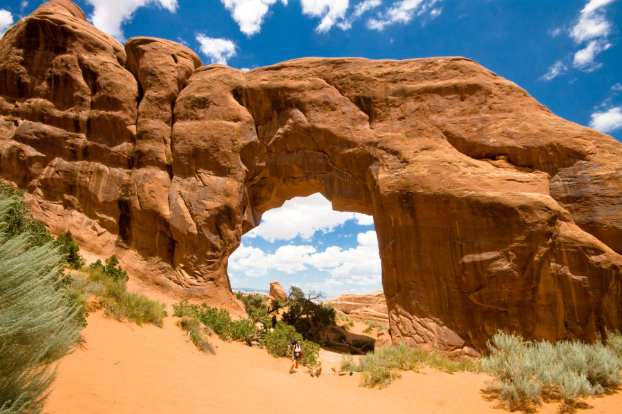 Der Pine Tree Arch im Arches NP