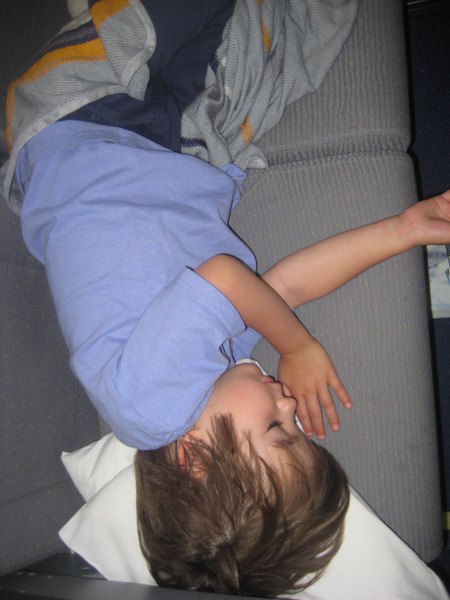 Svenja konnte sich über 2 Sitze breit machen