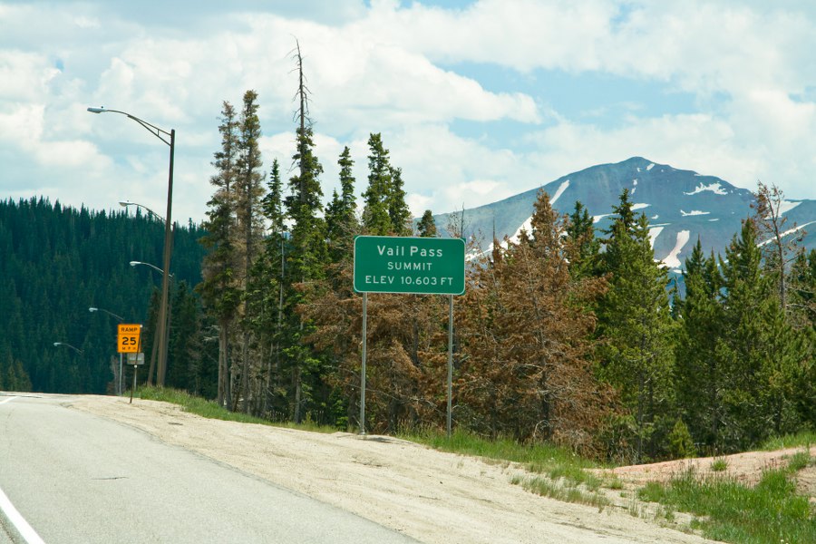 Auf der I-70 nach Denver