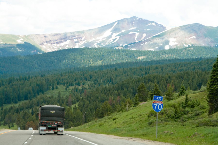 Auf der I-70 nach Denver