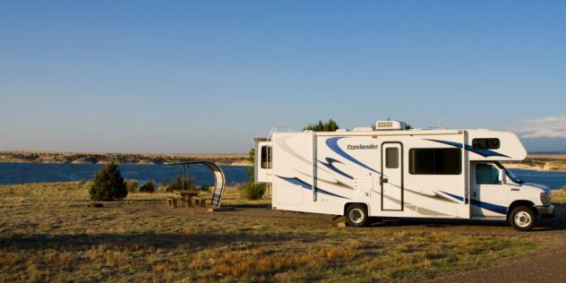 Unsere erste richtige Campsite (Nr. 158) im Lake Pueblo State Park