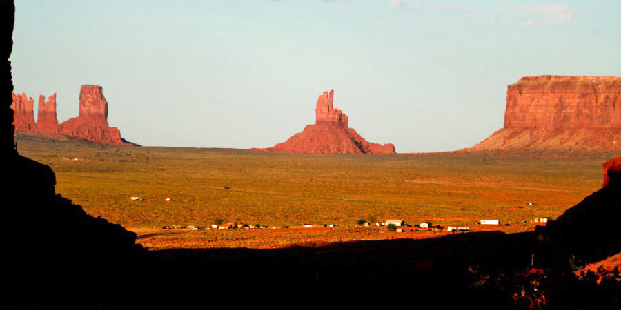 Blick vom RV Park in Gouldings