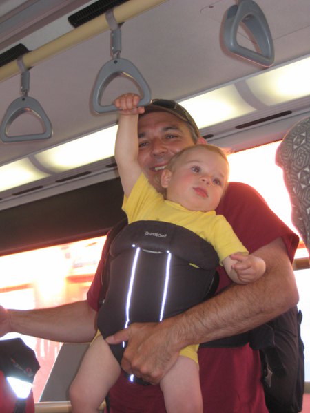 Fahrt mit dem Bus zur Fremont Street (dauerte fast eine Stunde)