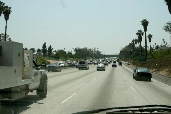 Das übliche Verkehrsaufkommen in L.A.