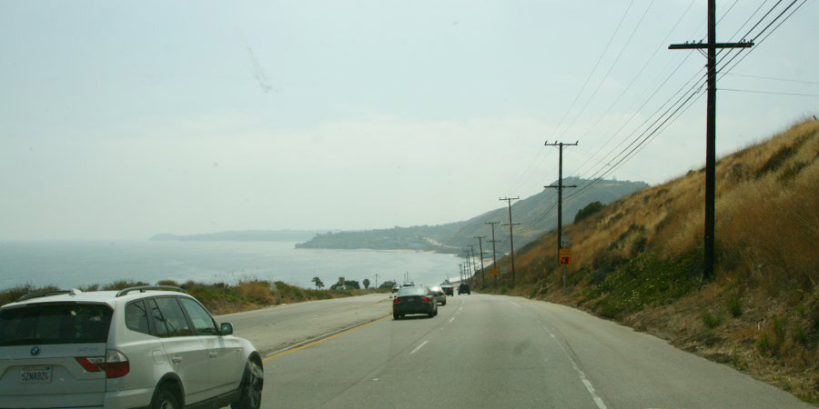 Auf dem Weg nach Malibu Beach zum RV Park
